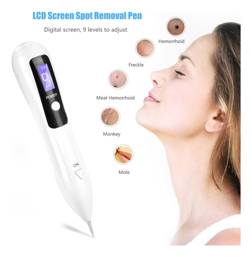 Caneta Portátil De Remoção De Tatuagem Lcd Mole Freckle Bran