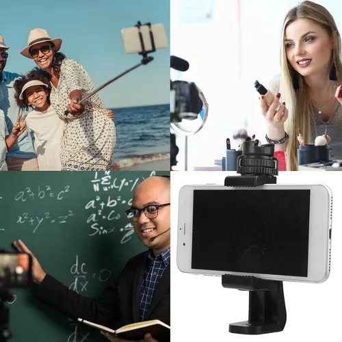 Clip Trípode De Teléfono, Adaptador Extensible Vertic...