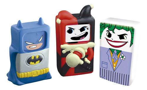 Bonecos Milliepacco Batman, Coringa E Alerquina Dc Friends