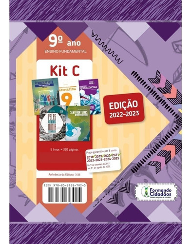 Livro Formando Cidadãos Kit A + B + C 9º Ano Nova Edição