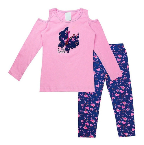 Imagem 2 de 9 de 4 Conjuntos Feminino Infantil Roupas De Inverno Crianças