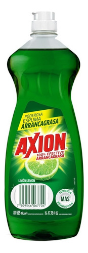 Detergente Axion Lavatrastes Líquido Limón, 525 Ml