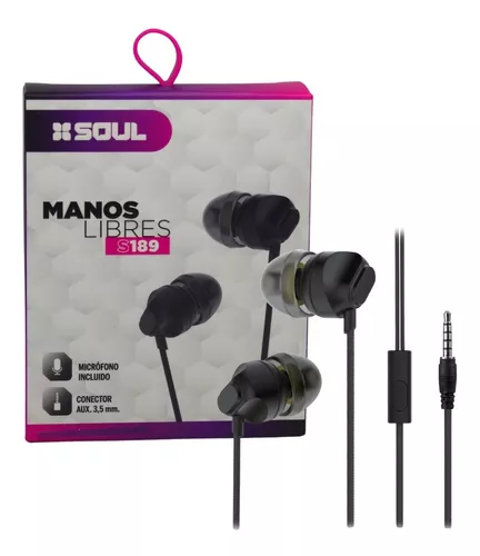 Auriculares Manos Libres Soul S189 Con Micro Conector 3.5mm