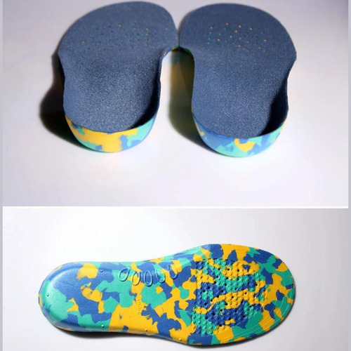 Plantilla infantil, soporte ideal para un desarrollo saludable, color azul, plantilla talla 23-26