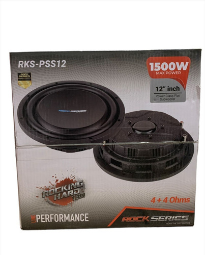 Woofer Rock Series Rks-pss12 De 12 Pulgadas Color Negro