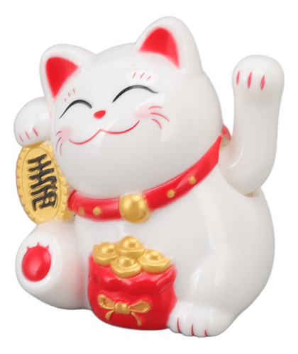 Decoración De La Suerte China Con Forma De Gato Ondeando Con