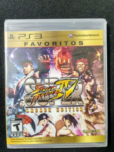 Super Street Fighter 4 Arcade Edition Ps3. Fisico Nuevos