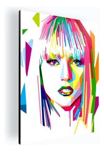 Cuadro Decorativo Moderno Diseño Poster Lady Gaga 60x84 Mdf Color N/a Armazón N/a