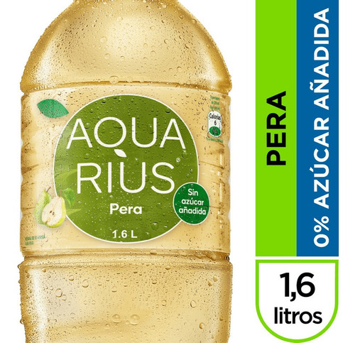 Agua Aquarius Pet Pera 1.6 Lt(4uni)super
