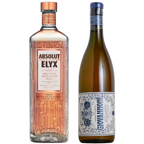 Vodka Absolut Elyx + Vermouth Seco Giovannoni Vermut