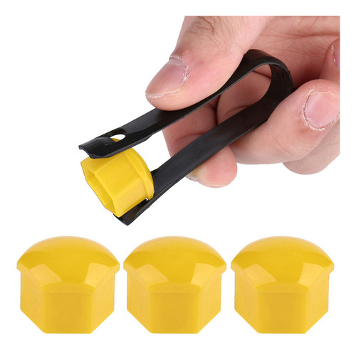 Protector De Tuercas Amarillas Para Ruedas De Coche, 20 Piez