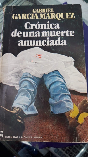 Libro Crònica De Una Muerte Anunciada. Gabriel G