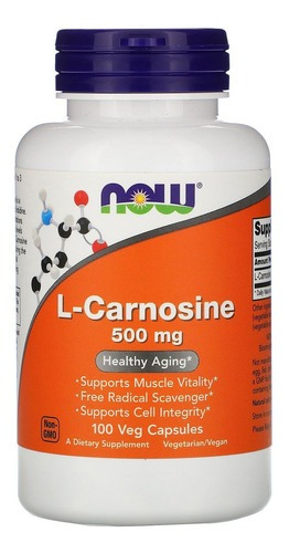 L-Carnosina 500 mg 100 cápsulas Now Foods