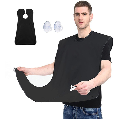 Beard Bib Apron Hair Catcher For Men Shaving Trimming 2