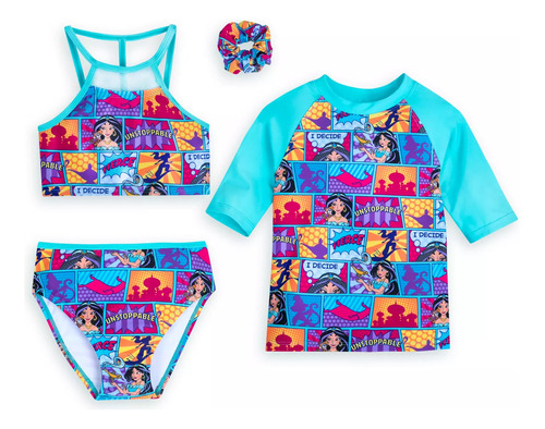 Traje De Baño Malla  Jasmine Aladdin Disney Store Oficial