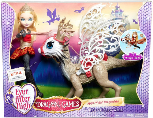 Ever After High Apple White & Dragón