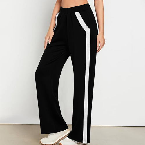 Pantalones Deportivos De Pierna Ancha Para Mujer, Pantalones