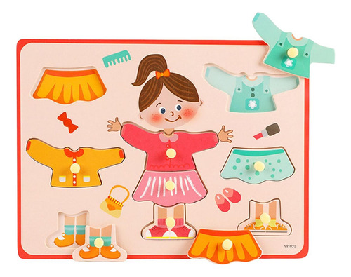 A Juego De Mesa For Vestir Montessori Juguete Educativo