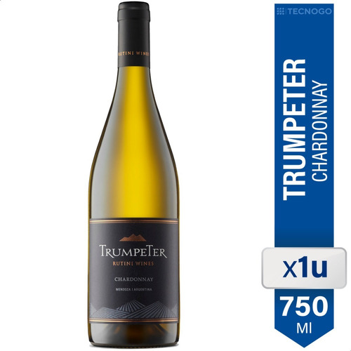 Imagen 1 de 4 de Vino Trumpeter Chardonnay 750ml Rutini Wines 