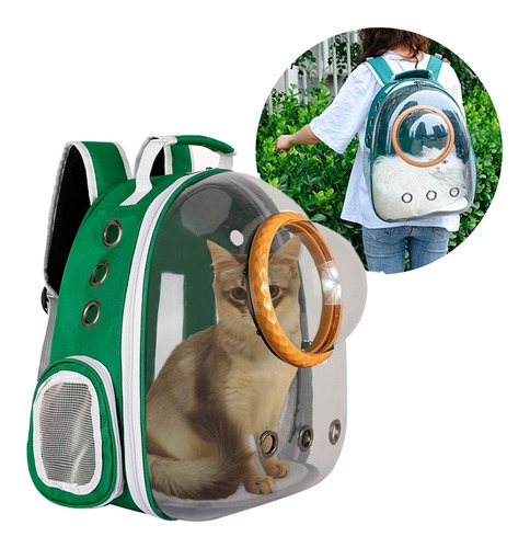 Mochila Bolso Transportes Transparente Perros Gatos Premium 