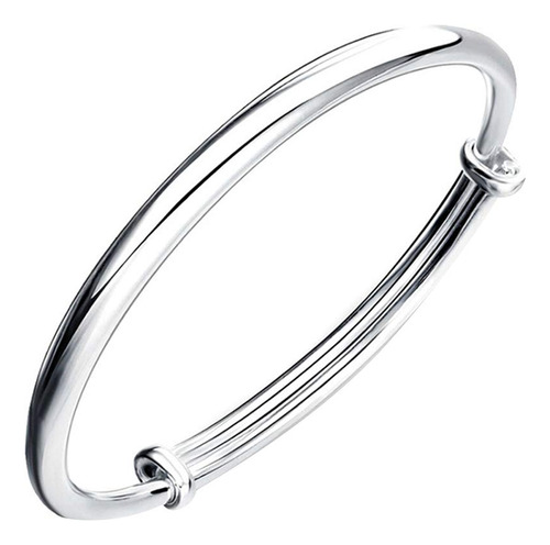 1 Brazalete De Plata De Ley 925 Sólida Para Mujer