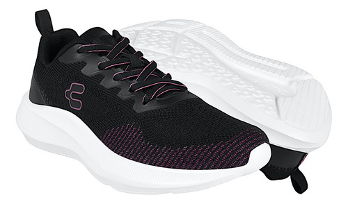 Tenis Dama Charly 1043023003 Textil Negro