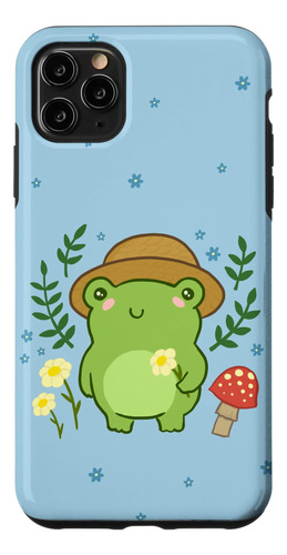 iPhone 11 Pro Max Cute Rana Con Hat Mushroom Kawaii Caja Est