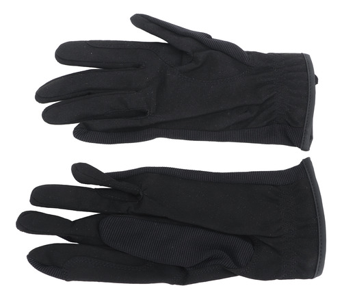 Guantes De Equitación Para Hombre Y Mujer, 1 Par, Negros, An