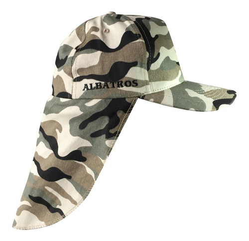 Gorra Visera Cubre Nuca Albatros Pesca Camping Caza