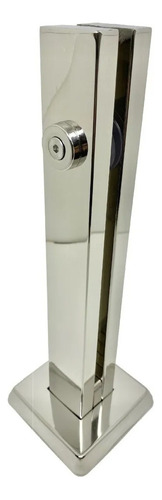 8 Coluna Torre Vidro 12mm Com 30 Cm Inox 304 Guarda Corpo