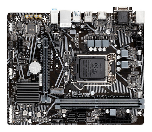 Imagen 4 de 5 de Motherboard H410m H V3 Gigabyte Intel S1200
