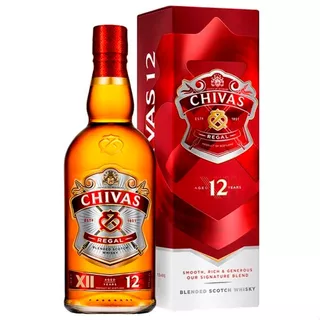 Whisky Chivas Regal X 1 Litro 12 Años Botella Retiro Envios
