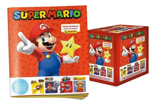 Pack Álbum + 40 Sobres Super Mario Hora De Jugar