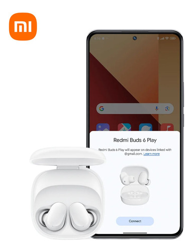 Audifono Xiaomi Redmi Buds 6 Play Blanco Bluetooth 5.4 36h