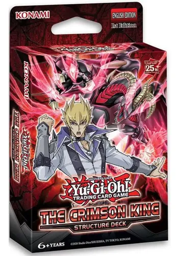 Yu-Gi-Oh! Structure Deck: The Crimson King – Englisch, Spielfertig, Inkl. Heartforcards Versandschutz
