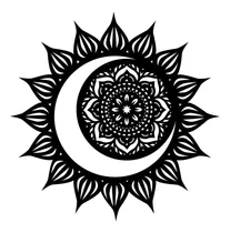 Comprar Cuadros Decorativos Mandala Mdf 6mm Negro 65cm X 65cm