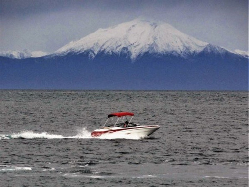 Terreno 1ra Fila Playa Mirando Continente Y Volcán Nevado