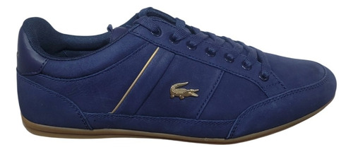 Tenis Lacoste Chaymon 123 Nubuck Nvy/gum Azul Oscuro Gamuza