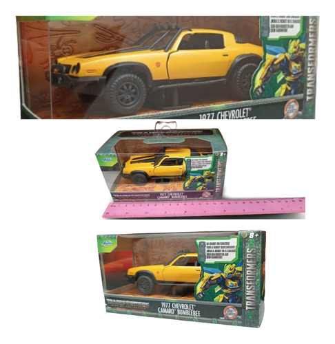 1977 Chevrolet Cámaro Bumblebee, Escala 1/32, Metal, 13cms. 