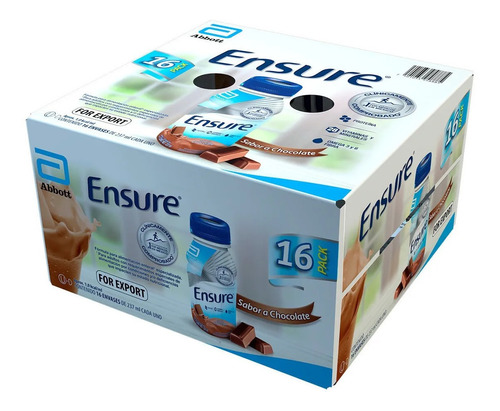 Ensure 16 Botellas De 237 Ml Chocolate Fresa Vainilla