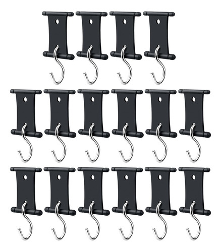 16x Rv Shade Hook Set Toldo De Toldos Organización Negro
