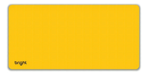 Mouse Pad Gamer E Office Antiderrapante Amarelo Bright