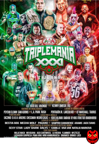 Aaa Triplemania 31 Tijuana Kenny Omega Vs Hijo Del Vikingo (Usado)