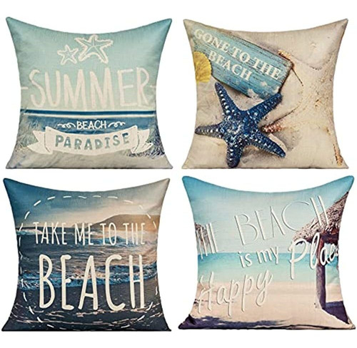 All Smiles Outdoor Summer Throw Fundas De Almohada Para Mueb