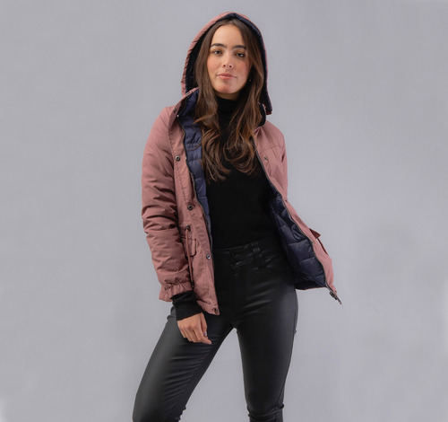 Chamarra Chaqueta Abrigo Mujer Invierno Moda Casual 0005