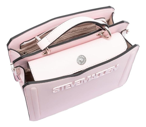 Bolsa De Mano Steve Madden Dt618175 Satchel Rosa Pastel
