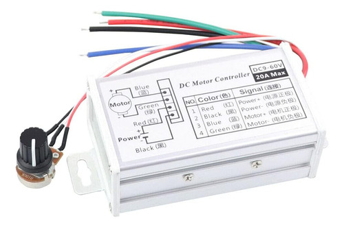 12v 24v Max 20a Pwm Dc Motor Control De Velocidad Variable C