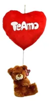 Comprar Peluche Corazon Grande Con Oso Colgando 2 Colores