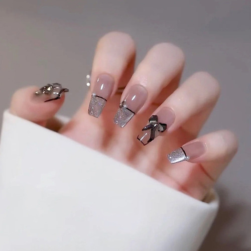 Uñas Postizas Pegamento De Uñas Postizas Decoradas Color Z124