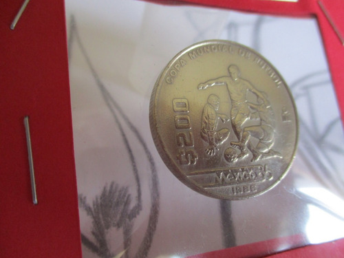Moneda De $200 Mexico Mundial De Futbol De 1986